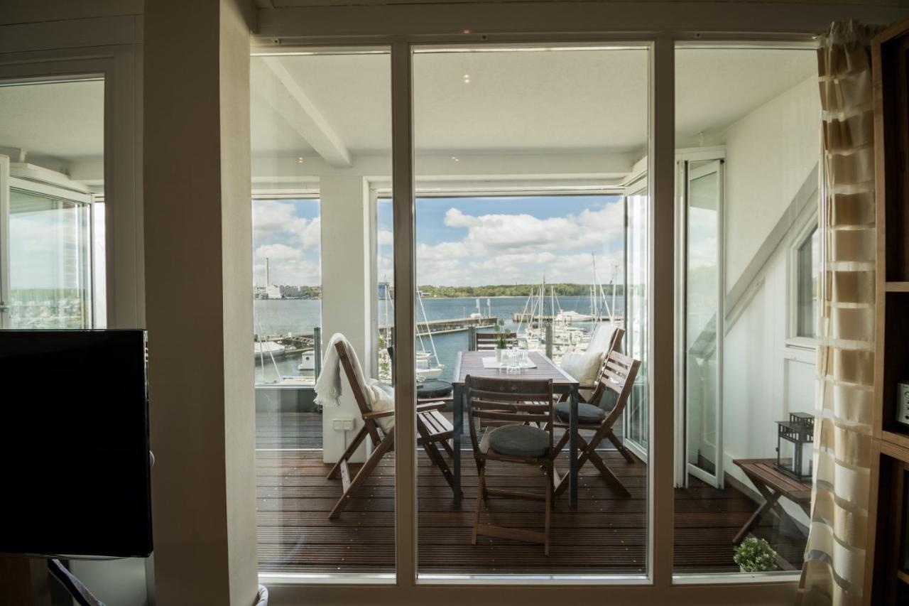 Fewo1846 - Baltic Lodge - Komfortable Maisonettewohnung Mit 3 Schlafzimmern, Balkon Und Blick Auf Die Marina Sonwik Flensburg Kültér fotó